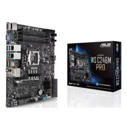 Asus WS C246M PRO Rack-Optimized Workstation, Intel C246, 1151, Micro ATX, VGA, HDMI, DP, Dual LAN, M.2 Asus WS C246M PRO Rack-Optimized Workstation, Intel C246, 1151, Micro ATX, VGA, HDMI, DP, Dual LAN, M.2